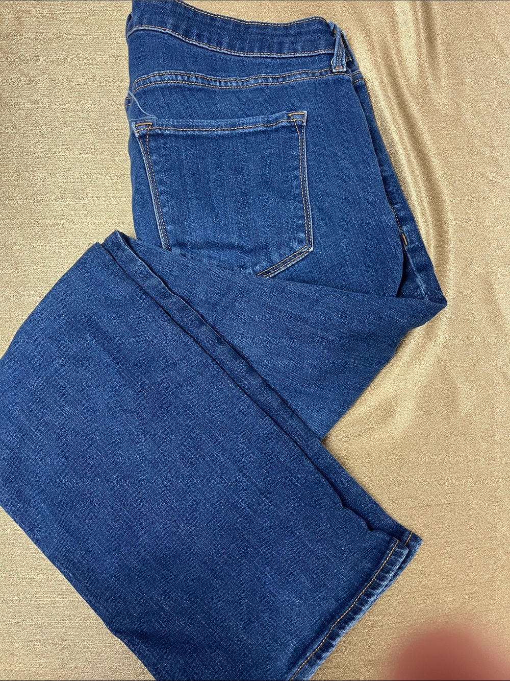 Old Navy Women's Blue Straight-Leg Jeans